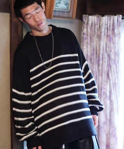 BRIEFING ブラック クルーネック ニット 新品 セール】 クルーネックニット《オーガニックエアーコットン