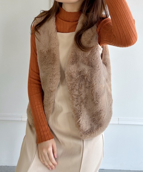 セール】フェイクファーベスト（ベスト）｜Loueme（ルエム）の