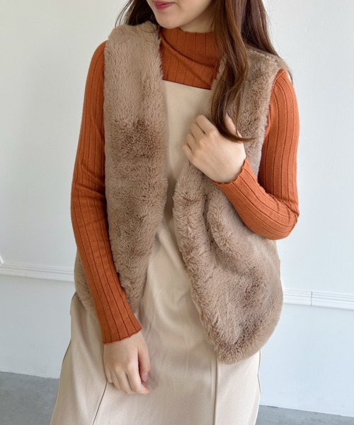 セール】フェイクファーベスト（ベスト）｜Loueme（ルエム）の