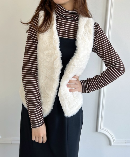 セール】フェイクファーベスト（ベスト）｜Loueme（ルエム）の