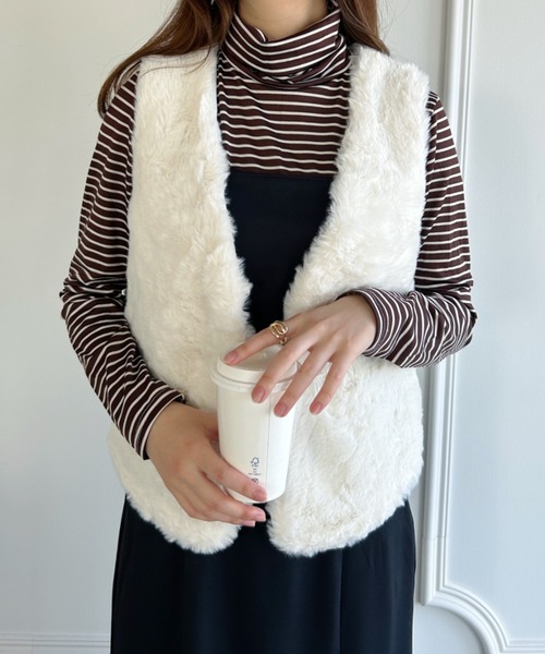 セール】フェイクファーベスト（ベスト）｜Loueme（ルエム）の