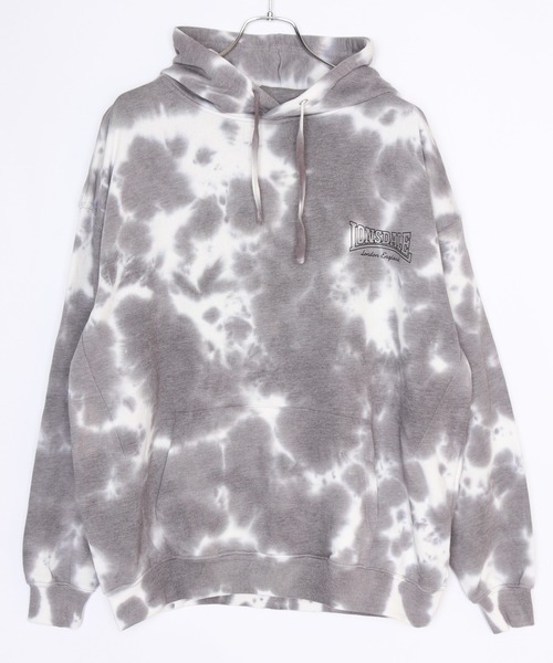LONSDALE（ロンズデール）の「LONSDALE タイダイスウェット オーバーサイズ スウェットパーカー（パーカー・メンズ・ベージュ/チャコール・LL/M/L）」の3枚目の写真