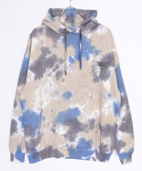 LONSDALE（ロンズデール）の「LONSDALE タイダイスウェット オーバーサイズ スウェットパーカー（パーカー・メンズ・ベージュ/チャコール・LL/M/L）」の4枚目の写真