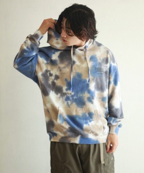LONSDALE（ロンズデール）の「LONSDALE タイダイスウェット オーバーサイズ スウェットパーカー（パーカー・メンズ・ベージュ/チャコール・LL/M/L）」の11枚目の写真
