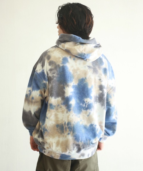 LONSDALE（ロンズデール）の「LONSDALE タイダイスウェット オーバーサイズ スウェットパーカー（パーカー・メンズ・ベージュ/チャコール・LL/M/L）」の12枚目の写真