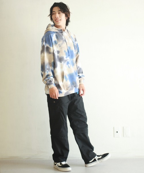 LONSDALE（ロンズデール）の「LONSDALE タイダイスウェット オーバーサイズ スウェットパーカー（パーカー・メンズ・ベージュ/チャコール・LL/M/L）」の16枚目の写真