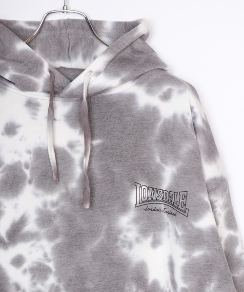 LONSDALE（ロンズデール）の「LONSDALE タイダイスウェット オーバーサイズ スウェットパーカー（パーカー・メンズ・ベージュ/チャコール・LL/M/L）」の10枚目の写真