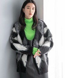 LOWRYS FARM | アーガイルシャギーカーディガン　162394(カーディガン/ボレロ)