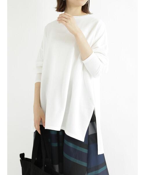 Samansa Mos2 blue（サマンサモスモスブルー）の「ポンチョチュニック（Tシャツ/カットソー・レディース・オフホワイト/グリーン/ブラック・ﾌﾘ-）」の17枚目の写真