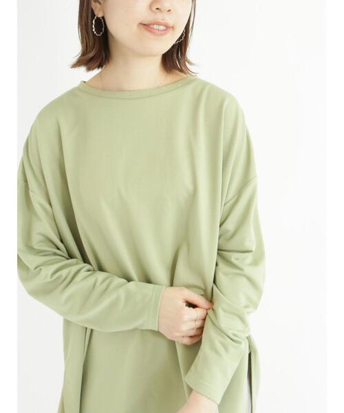 Samansa Mos2 blue（サマンサモスモスブルー）の「ポンチョチュニック（Tシャツ/カットソー・レディース・オフホワイト/グリーン/ブラック・ﾌﾘ-）」の4枚目の写真