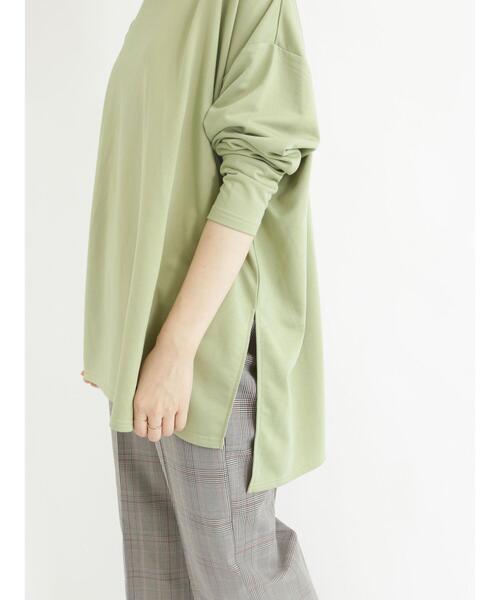 Samansa Mos2 blue（サマンサモスモスブルー）の「ポンチョチュニック（Tシャツ/カットソー・レディース・オフホワイト/グリーン/ブラック・ﾌﾘ-）」の5枚目の写真