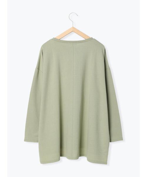 Samansa Mos2 blue（サマンサモスモスブルー）の「ポンチョチュニック（Tシャツ/カットソー・レディース・オフホワイト/グリーン/ブラック・ﾌﾘ-）」の8枚目の写真