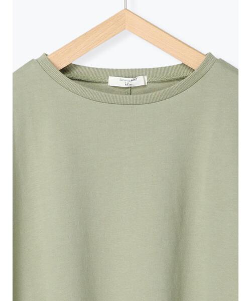 Samansa Mos2 blue（サマンサモスモスブルー）の「ポンチョチュニック（Tシャツ/カットソー・レディース・オフホワイト/グリーン/ブラック・ﾌﾘ-）」の9枚目の写真