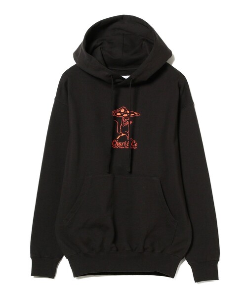 Ray BEAMS（レイビームス）の「Chari&Co / PIZZARAT HOODIE（パーカー・レディース・ブラック/グレー・SMALL）」の9枚目の写真