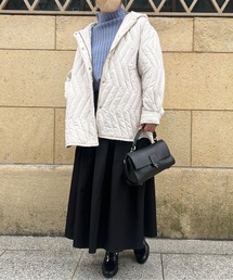 ウォッシャブル中綿フードコート