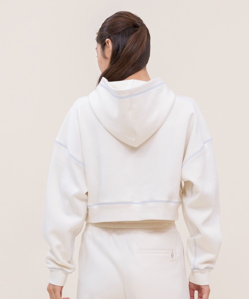 le coq sportif（ルコックスポルティフ）の「【WEB限定カプセルコレクション】 フーディー　ダンボールスウェット ルコック レディース スポーツ（パーカー・レディース・ブルー/ブラック/ホワイト/ピンク・L/M(M)/SS/S）」の21枚目の写真