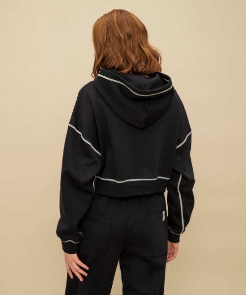le coq sportif（ルコックスポルティフ）の「【WEB限定カプセルコレクション】 フーディー　ダンボールスウェット ルコック レディース スポーツ（パーカー・レディース・ブルー/ブラック/ホワイト/ピンク・L/M(M)/SS/S）」の18枚目の写真