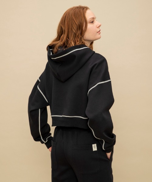le coq sportif（ルコックスポルティフ）の「【WEB限定カプセルコレクション】 フーディー　ダンボールスウェット ルコック レディース スポーツ（パーカー・レディース・ブルー/ブラック/ホワイト/ピンク・L/M(M)/SS/S）」の17枚目の写真
