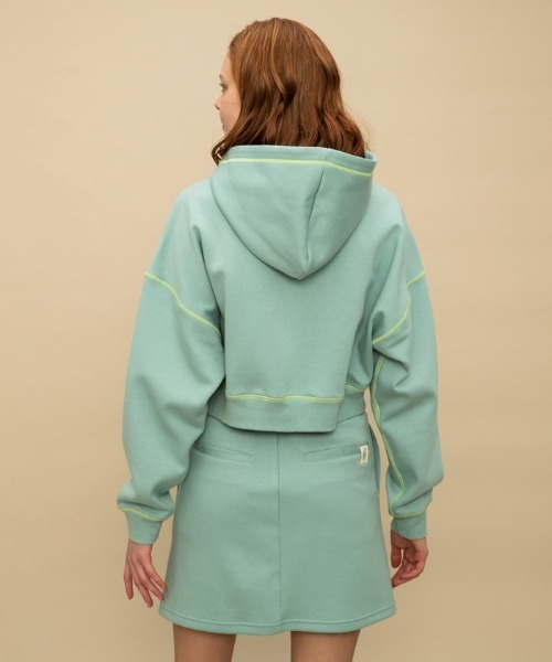 le coq sportif（ルコックスポルティフ）の「【WEB限定カプセルコレクション】 フーディー　ダンボールスウェット ルコック レディース スポーツ（パーカー・レディース・ブルー/ブラック/ホワイト/ピンク・L/M(M)/SS/S）」の14枚目の写真