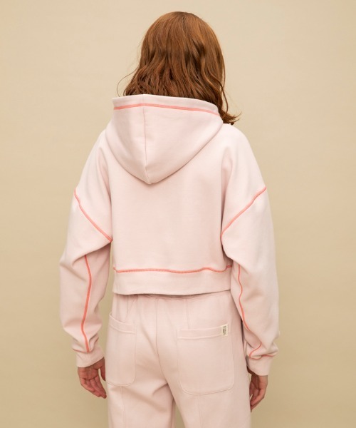 le coq sportif（ルコックスポルティフ）の「【WEB限定カプセルコレクション】 フーディー　ダンボールスウェット ルコック レディース スポーツ（パーカー・レディース・ブルー/ブラック/ホワイト/ピンク・L/M(M)/SS/S）」の10枚目の写真