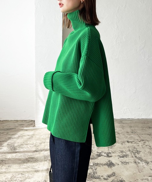 LIAN（リアン）の「カタアゼハイネックプルオーバー（ニット/セーター