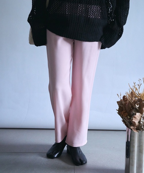 SETUP7(セットアップセブン)の「【SETUP7】ツータックストレートパンツ SCCH241(その他パンツ・レディース・ピンク/ホワイト/ブラウン/ピンク系その他2/ブラック/グレー・2/3/4)」の6枚目の写真