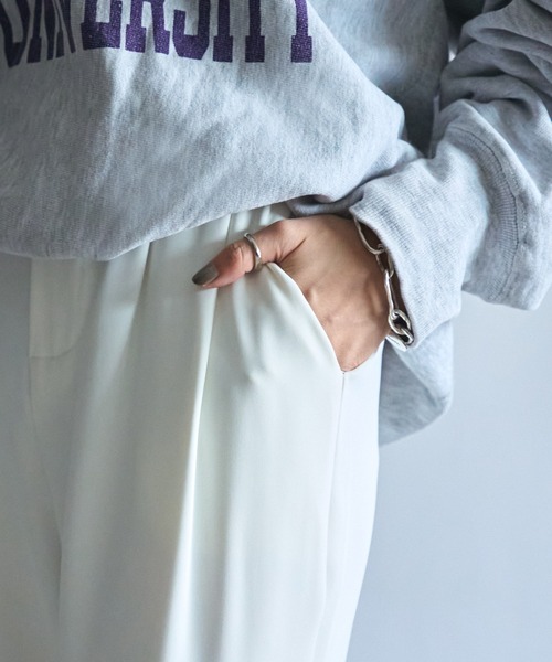 SETUP7(セットアップセブン)の「【SETUP7】ツータックストレートパンツ SCCH241(その他パンツ・レディース・ピンク/ホワイト/ブラウン/ピンク系その他2/ブラック/グレー・2/3/4)」の11枚目の写真