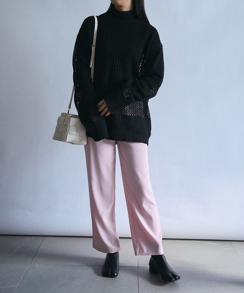 SETUP7(セットアップセブン)の「【SETUP7】ツータックストレートパンツ SCCH241(その他パンツ・レディース・ピンク/ホワイト/ブラウン/ピンク系その他2/ブラック/グレー・2/3/4)」の14枚目の写真