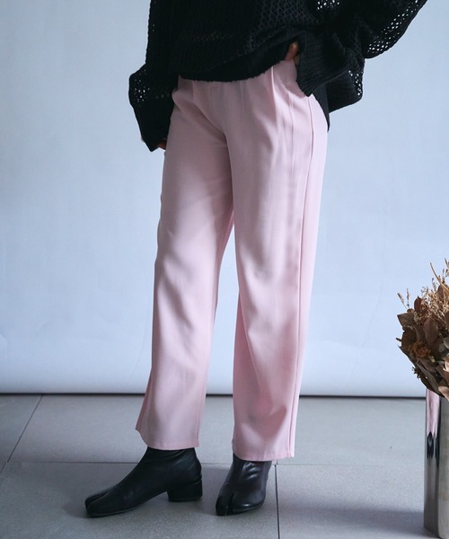 SETUP7(セットアップセブン)の「【SETUP7】ツータックストレートパンツ SCCH241(その他パンツ・レディース・ピンク/ホワイト/ブラウン/ピンク系その他2/ブラック/グレー・2/3/4)」の16枚目の写真