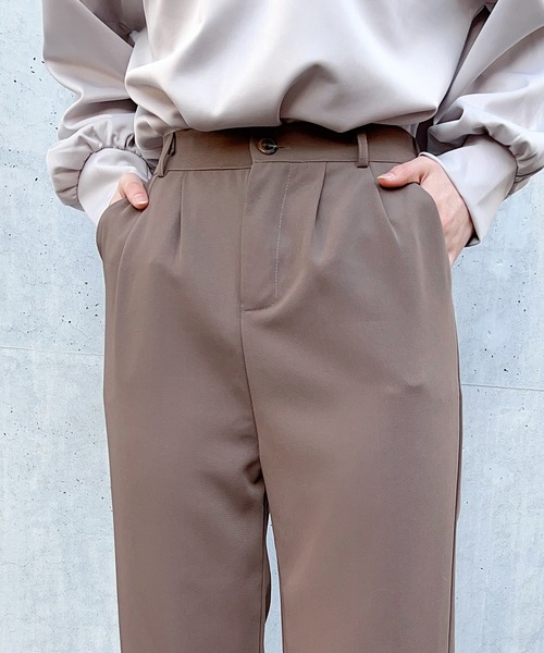 SETUP7(セットアップセブン)の「【SETUP7】ツータックストレートパンツ SCCH241(その他パンツ・レディース・ピンク/ホワイト/ブラウン/ピンク系その他2/ブラック/グレー・2/3/4)」の21枚目の写真