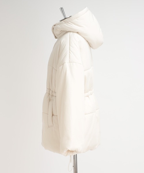 one after another NICE CLAUP(ワンアフターアナザーナイスクラップ)の「【フードの取り外し可能】マルチウェイロングダウンコート(ダウンジャケット/コート・レディース・ブラック/オフホワイト・FREE)」の14枚目の写真