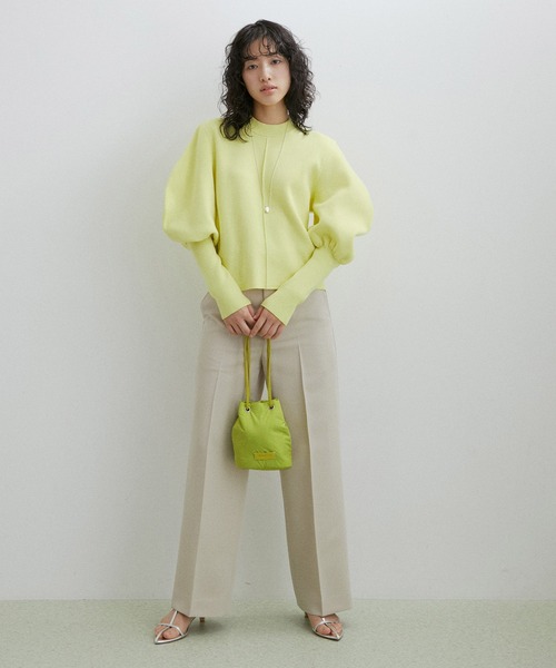 ADAM ET ROPE'（アダムエロペ）の「巾着ミニ2WAYバッグ（ショルダーバッグ・レディース・ブラック/ピンク/ライトグリーン/レッド・FREE）」の7枚目の写真