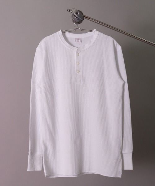 JEMORGAN(ジェーイーモーガン)の「(LK)【JEMORGAN】【パックT】ワッフル ヘンリーネック 長袖 Tシャツ(Tシャツ/カットソー・メンズ・ホワイト/ブラック/杢グレー/ナチュラル・MEDIUM/LARGE/X-LARGE)」の5枚目の写真