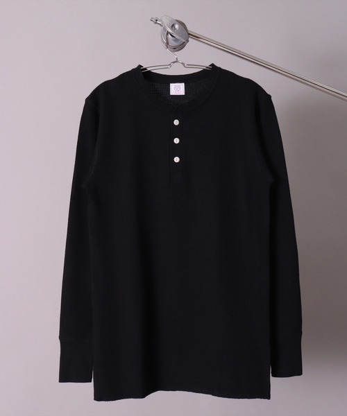 JEMORGAN(ジェーイーモーガン)の「(LK)【JEMORGAN】【パックT】ワッフル ヘンリーネック 長袖 Tシャツ(Tシャツ/カットソー・メンズ・ホワイト/ブラック/杢グレー/ナチュラル・MEDIUM/LARGE/X-LARGE)」の6枚目の写真