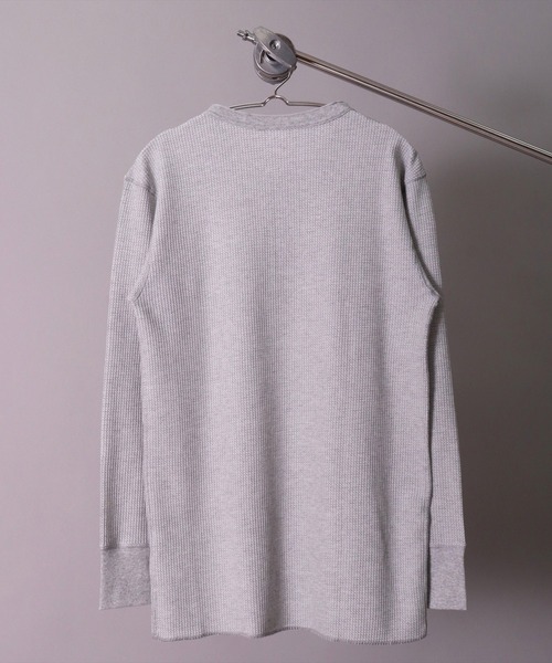 JEMORGAN(ジェーイーモーガン)の「(LK)【JEMORGAN】【パックT】ワッフル ヘンリーネック 長袖 Tシャツ(Tシャツ/カットソー・メンズ・ホワイト/ブラック/杢グレー/ナチュラル・MEDIUM/LARGE/X-LARGE)」の8枚目の写真