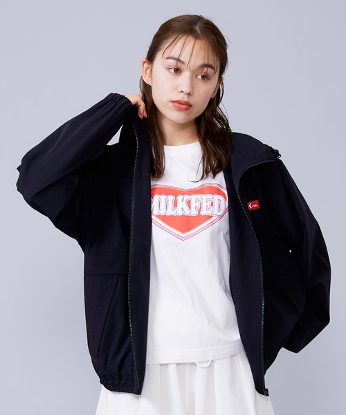 MILKFED.(ミルクフェド)の「BACK LOGO MOUNTAIN PARKA(マウンテンパーカー・レディース・ライトグリーン/レッド/オフホワイト/ブラック・S/M)」の16枚目の写真