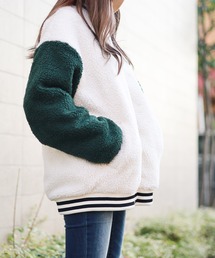 B.I.D.（ビーアイディー）の「《Bling leads》ボアスタジアムジャンパー（スタジャン）」