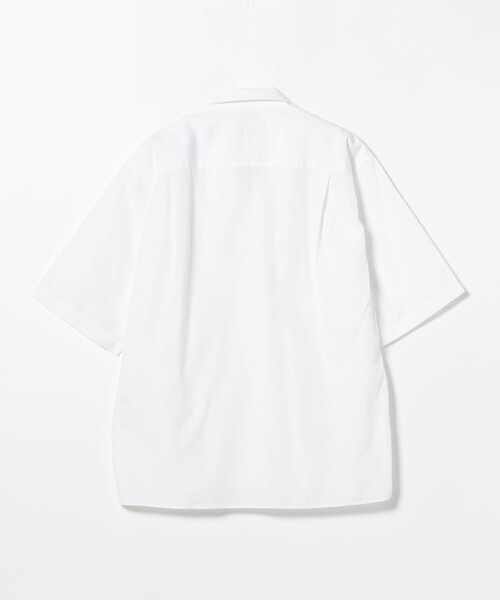 BEAMS LIGHTS（ビームスライツ）の「BEAMS LIGHTS / トーマスメイソン 半袖 オープンカラー シャツ（シャツ/ブラウス・メンズ・ホワイト/ネイビー・1/2/3/4）」の8枚目の写真