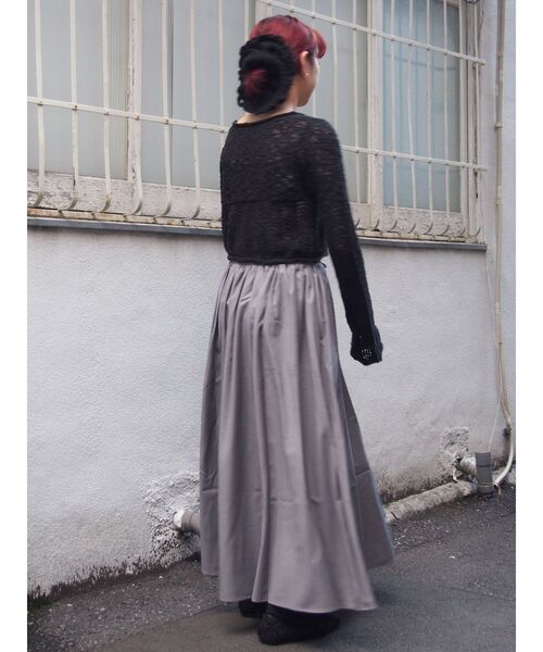 merry jenny（メリージェニー）の「crochetフレアスリーブニットtops（ニット/セーター・レディース・アイボリー/ブラック・FREE）」の11枚目の写真