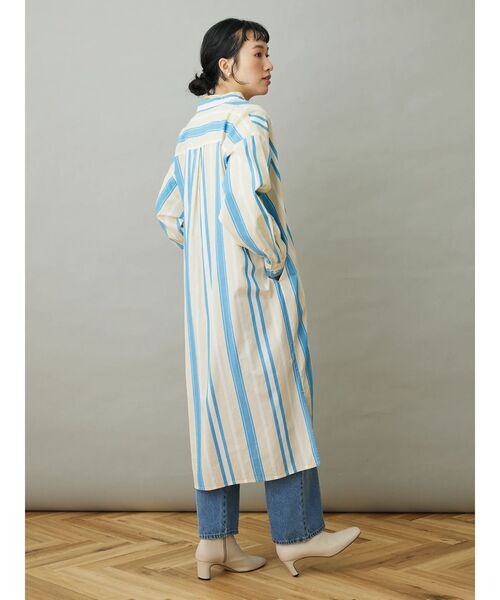 CRAFT STANDARD BOUTIQUE(クラフトスタンダードブティック)の「スキッパーワンピース(ワンピース・レディース・グレー系その他2/サックスブルー系3/ブルー系その他6/オフホワイト/イエロー系その他2・FREE)」の9枚目の写真