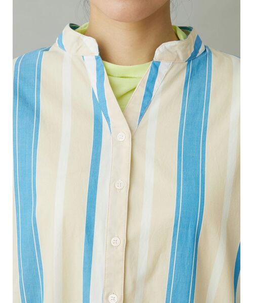 CRAFT STANDARD BOUTIQUE(クラフトスタンダードブティック)の「スキッパーワンピース(ワンピース・レディース・グレー系その他2/サックスブルー系3/ブルー系その他6/オフホワイト/イエロー系その他2・FREE)」の11枚目の写真