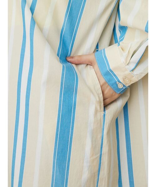 CRAFT STANDARD BOUTIQUE(クラフトスタンダードブティック)の「スキッパーワンピース(ワンピース・レディース・グレー系その他2/サックスブルー系3/ブルー系その他6/オフホワイト/イエロー系その他2・FREE)」の14枚目の写真