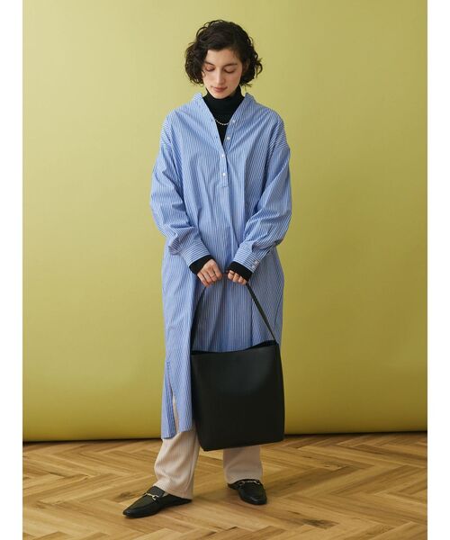 CRAFT STANDARD BOUTIQUE(クラフトスタンダードブティック)の「スキッパーワンピース(ワンピース・レディース・グレー系その他2/サックスブルー系3/ブルー系その他6/オフホワイト/イエロー系その他2・FREE)」の17枚目の写真