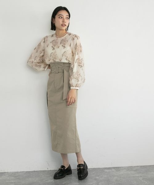 鈴　チペット　清時代 mysty woman（ミスティウーマン）の「カーゴポケットナロースカート