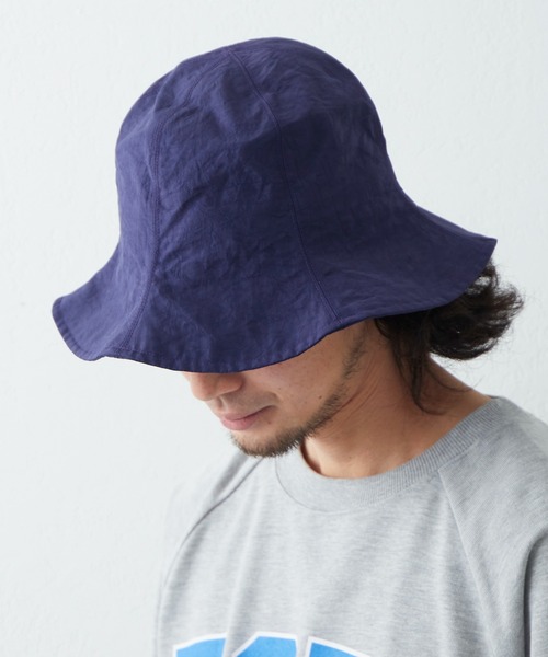 CIAOPANIC TYPY(チャオパニックティピー)の「□ワッシャーナイロンチューリップハット(ハット・メンズ・ブルー/ベージュ/ブラック・ONE SIZE)」の8枚目の写真