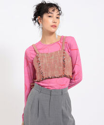 Ray BEAMS | Ray BEAMS / ツイード ビスチェ(キャミソール)