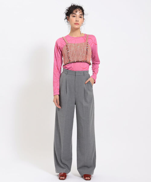 Ray BEAMS（レイビームス）の「Ray BEAMS / ツイード ビスチェ（キャミソール・レディース・レッド/グリーン・0/1）」の21枚目の写真