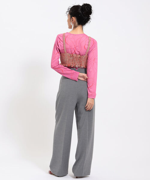 Ray BEAMS（レイビームス）の「Ray BEAMS / ツイード ビスチェ（キャミソール・レディース・レッド/グリーン・0/1）」の20枚目の写真