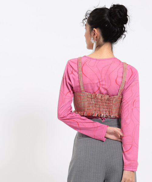 Ray BEAMS（レイビームス）の「Ray BEAMS / ツイード ビスチェ（キャミソール・レディース・レッド/グリーン・0/1）」の19枚目の写真