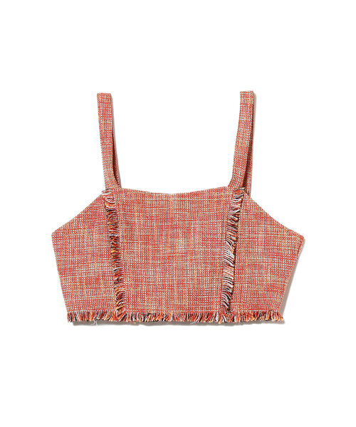 Ray BEAMS（レイビームス）の「Ray BEAMS / ツイード ビスチェ（キャミソール・レディース・レッド/グリーン・0/1）」の11枚目の写真